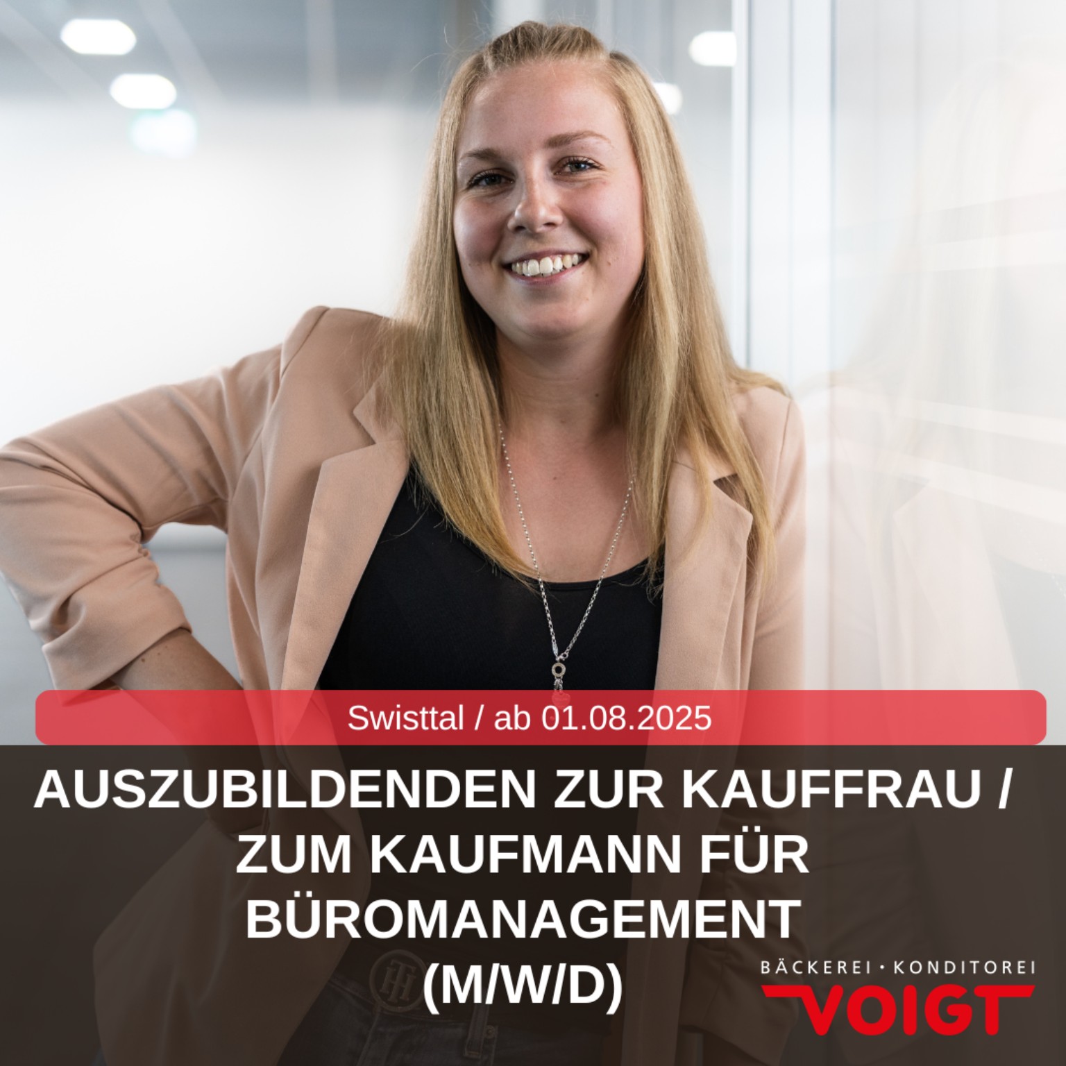 Originale Voigt-Kampagne für eine Ausbildung im Büromanagement