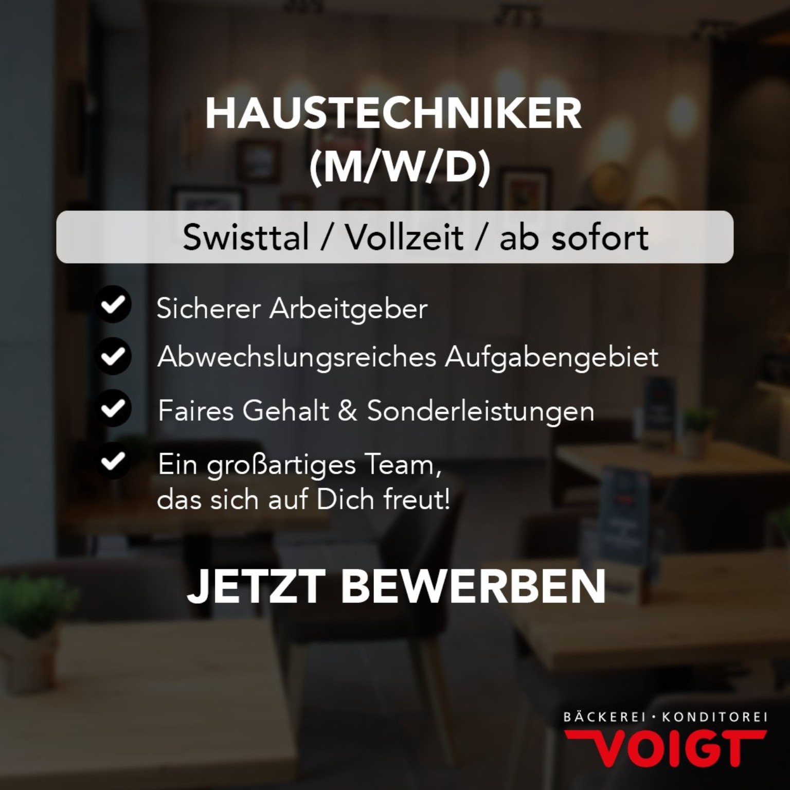 Originale Voigt-Recruitingkampagne für Haustechniker